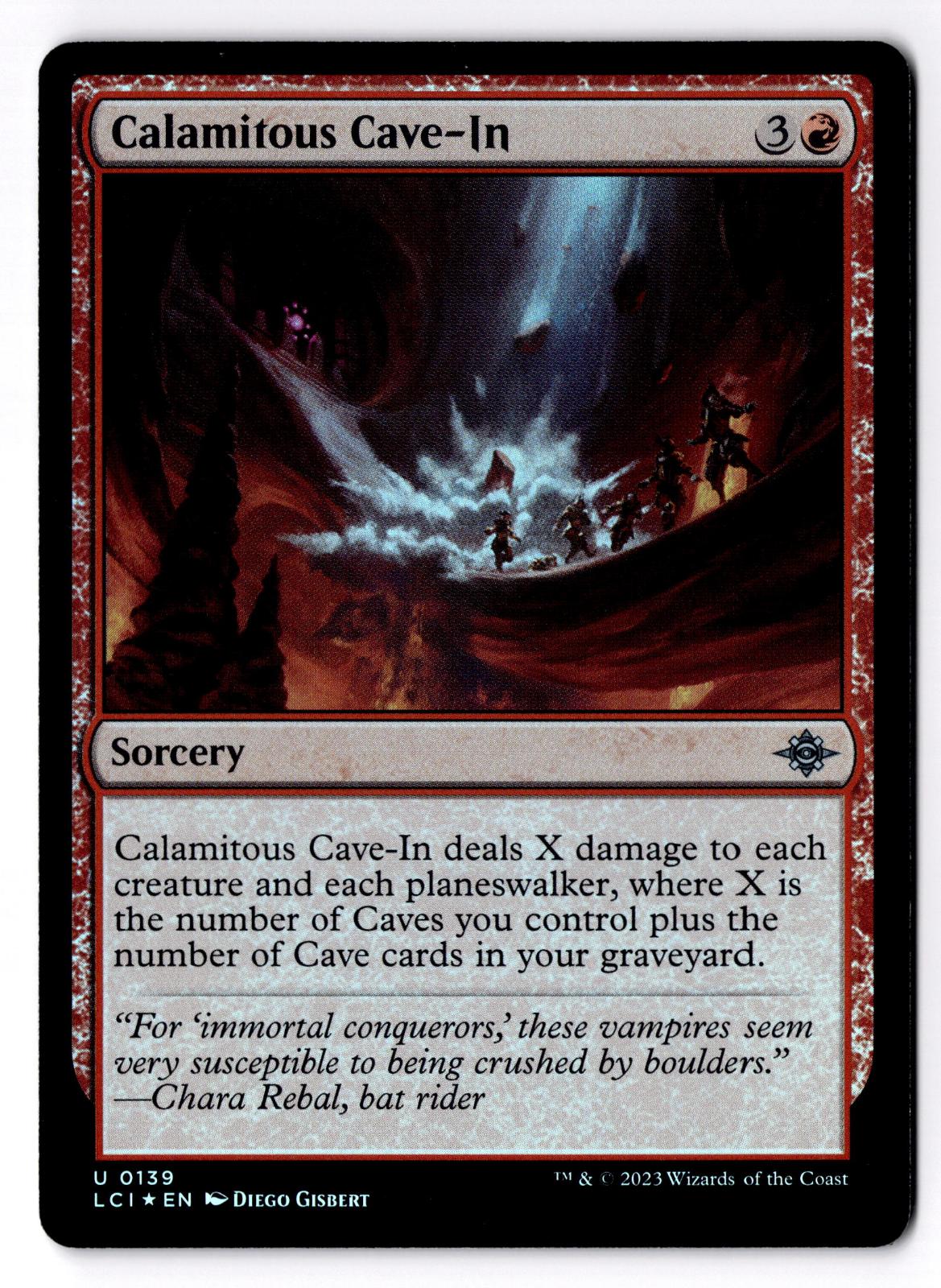 Calamitous Cave-In 139 The Lost Caverns of Ixalan Magic: The Gathering Foil LP