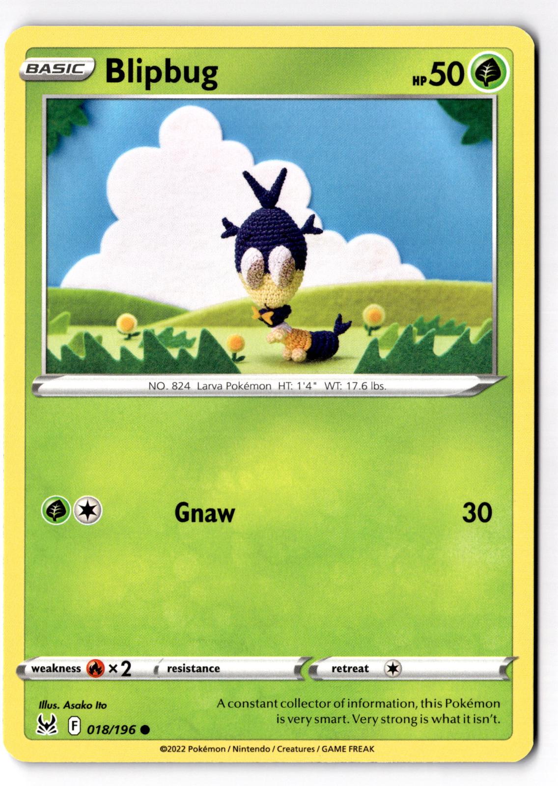 Blipbug 018/196 Common Lost Origin Pokemon Near Mint