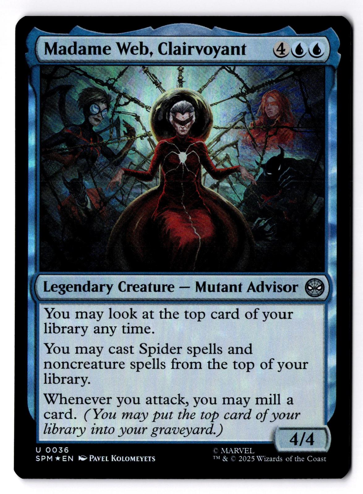 Madame Web, Clairvoyant 36 Marvel's Spider-Man Magic: The Gathering Foil LP