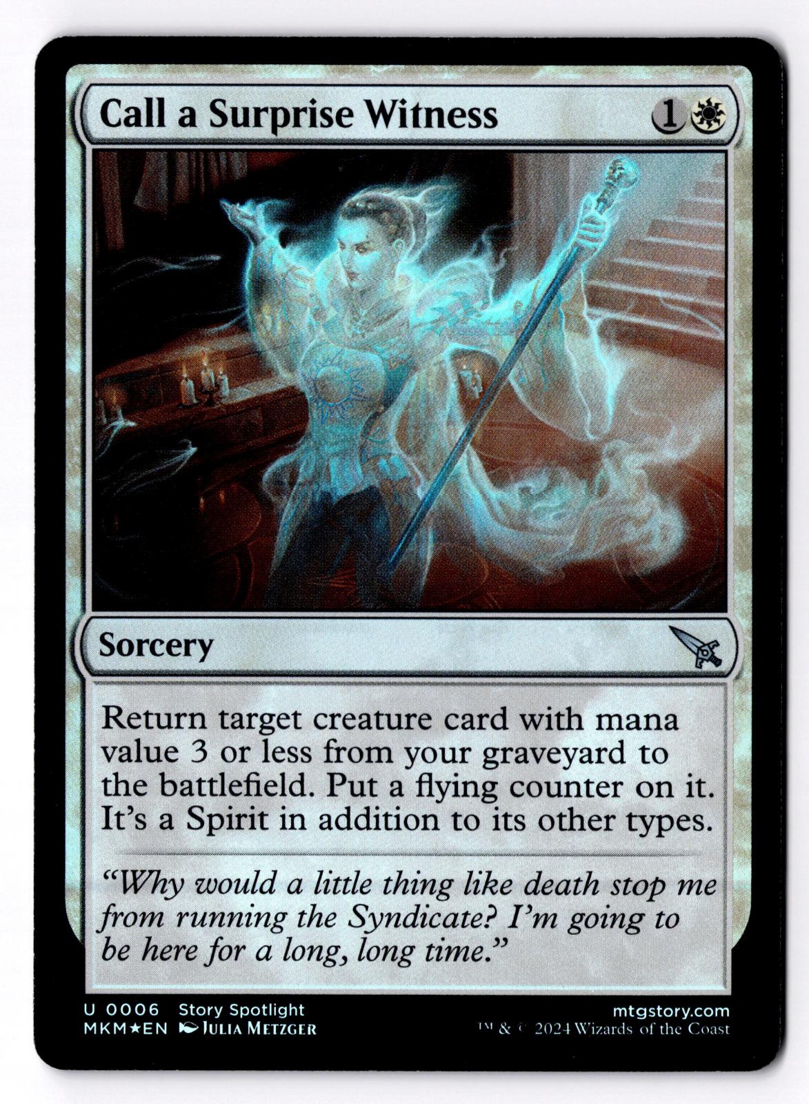 Call a Surprise Witness 6 Murders at Karlov Manor Magic: The Gathering Foil LP