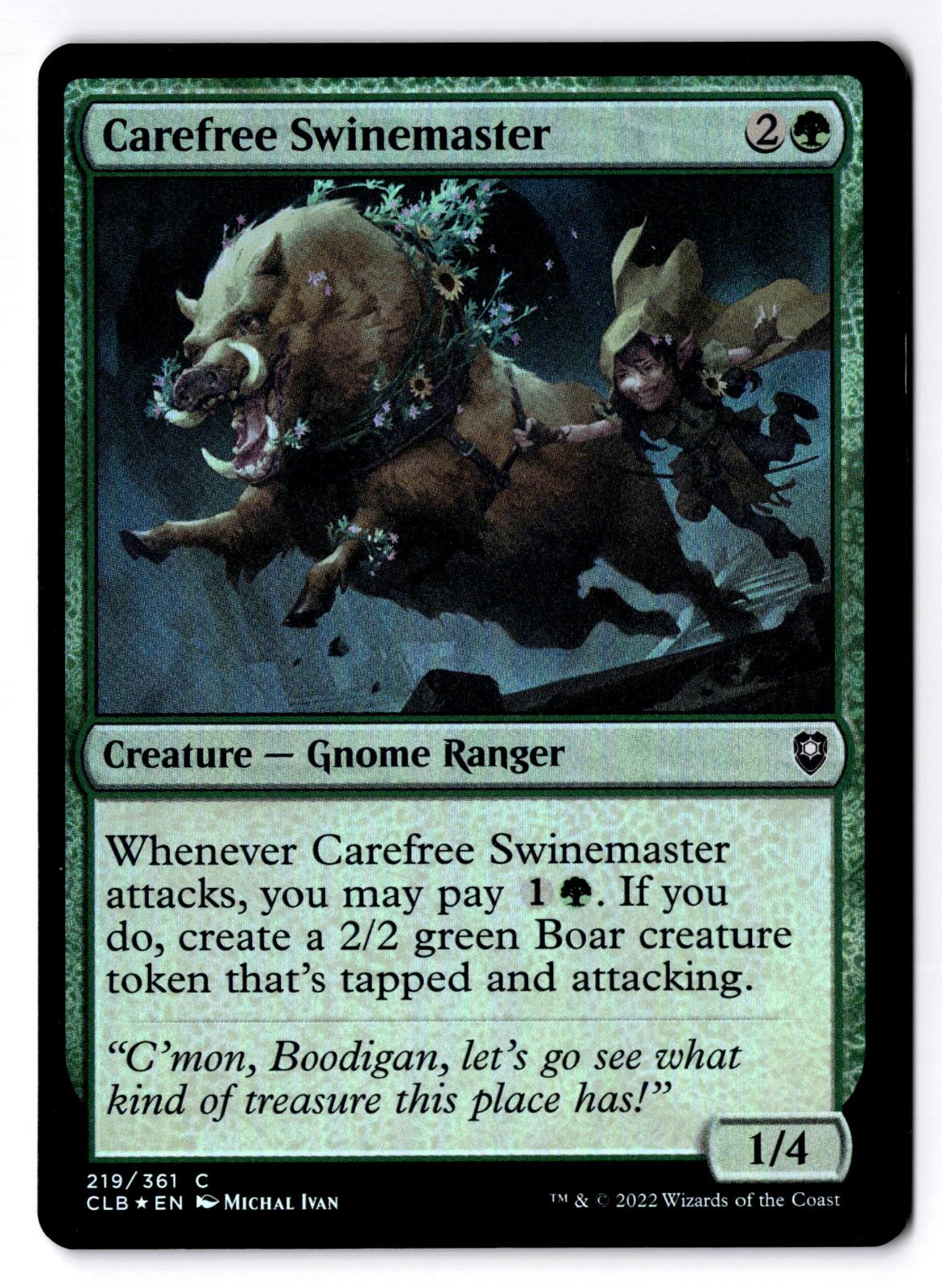 Carefree Swinemaster 219 Magic: The Gathering Foil LP