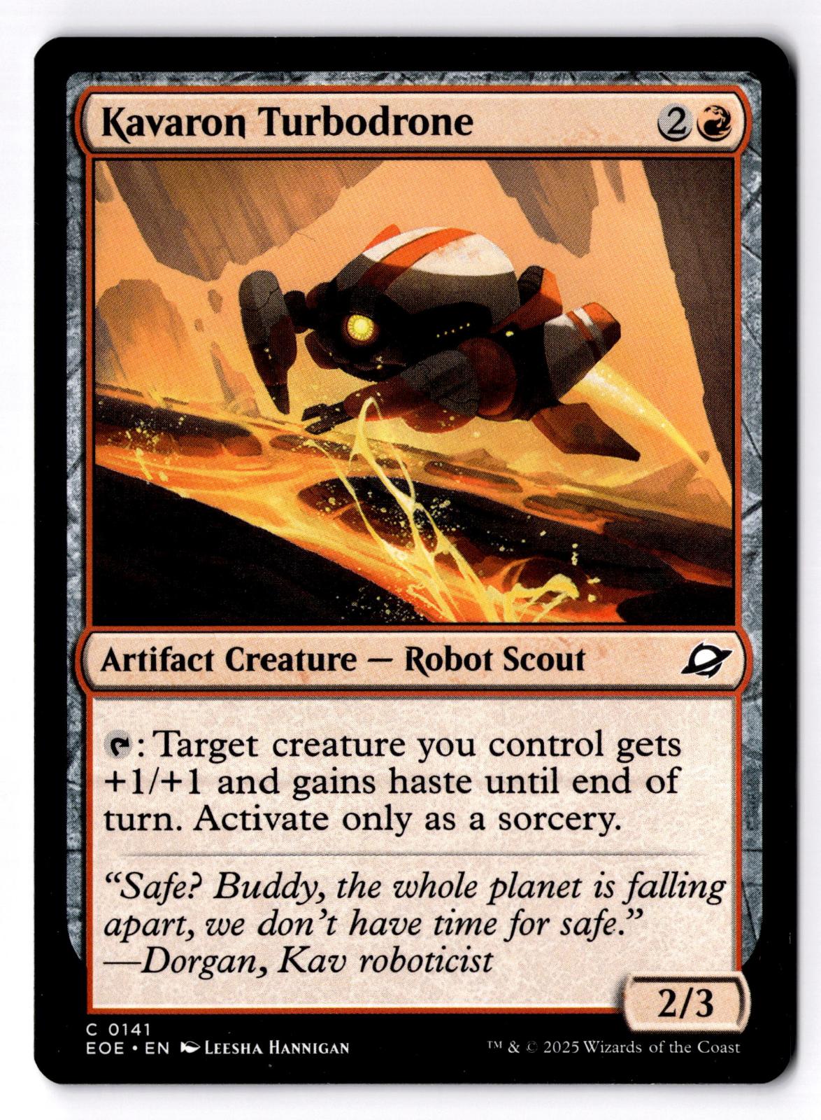 Kavaron Turbodrone 141 Common Edge of Eternities Magic: The Gathering LP