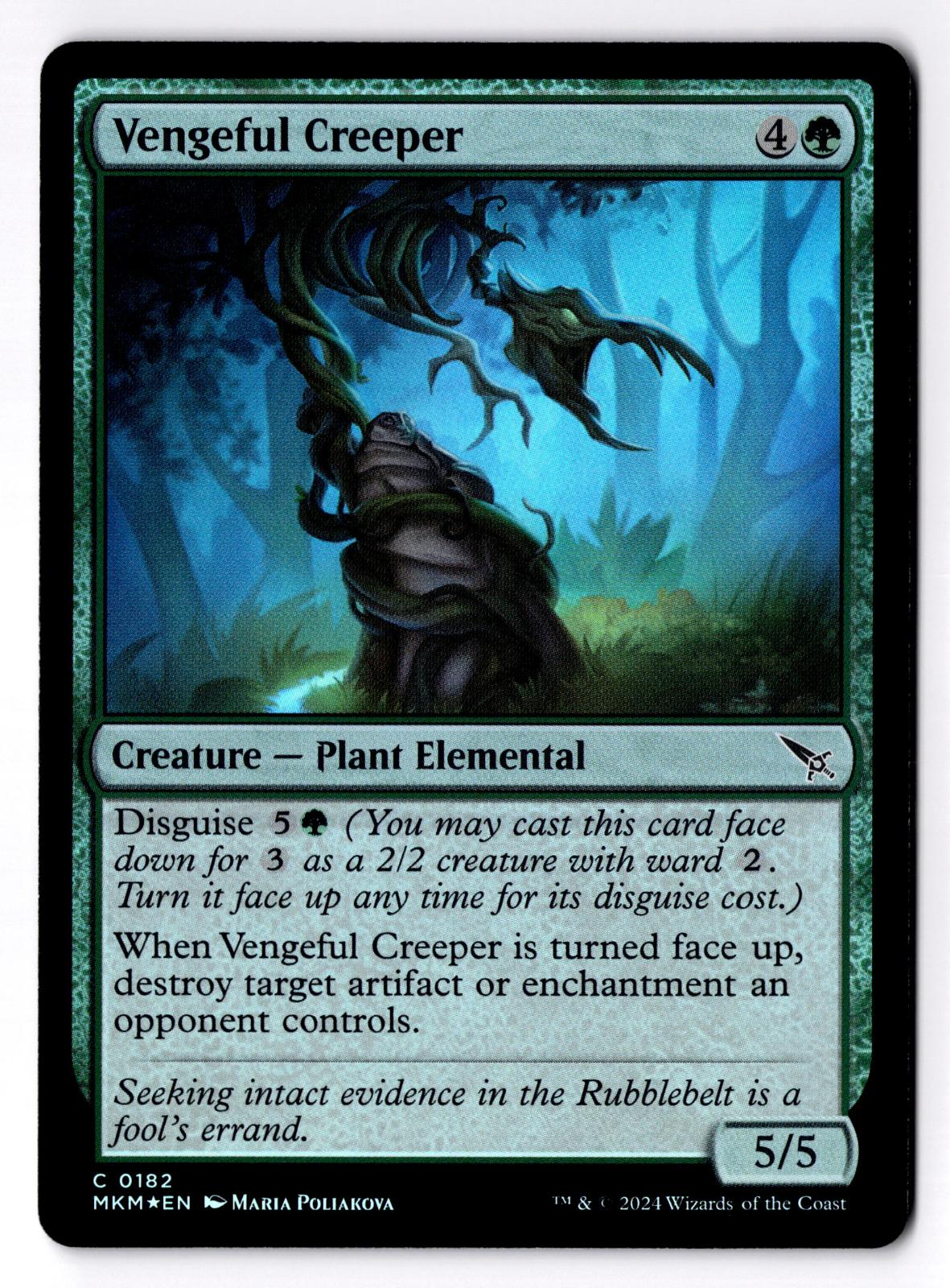 Vengeful Creeper 182 Common Murders at Karlov Manor Magic: The Gathering Foil LP