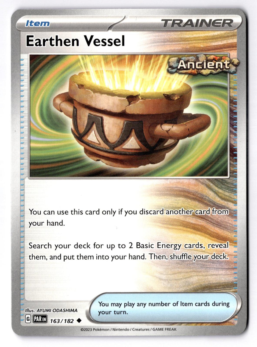 Earthen Vessel 163/182 Uncommon Paradox Rift Pokemon Near Mint