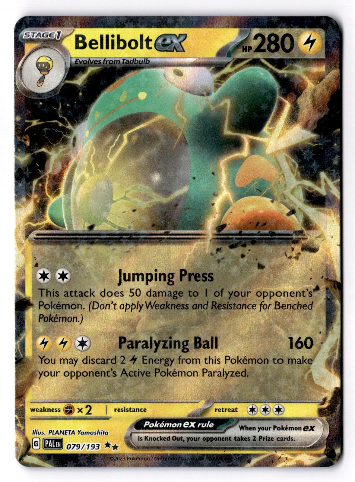 Bellibolt ex 079/193 Double Rare Paldea Evolved Pokemon Holo Near Mint