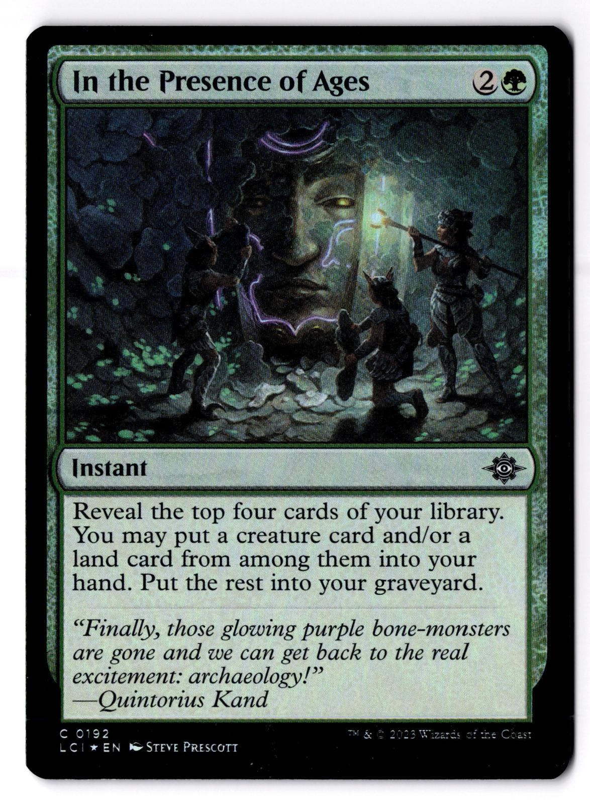 In the Presence of Ages 192 Magic: The Gathering Foil LP