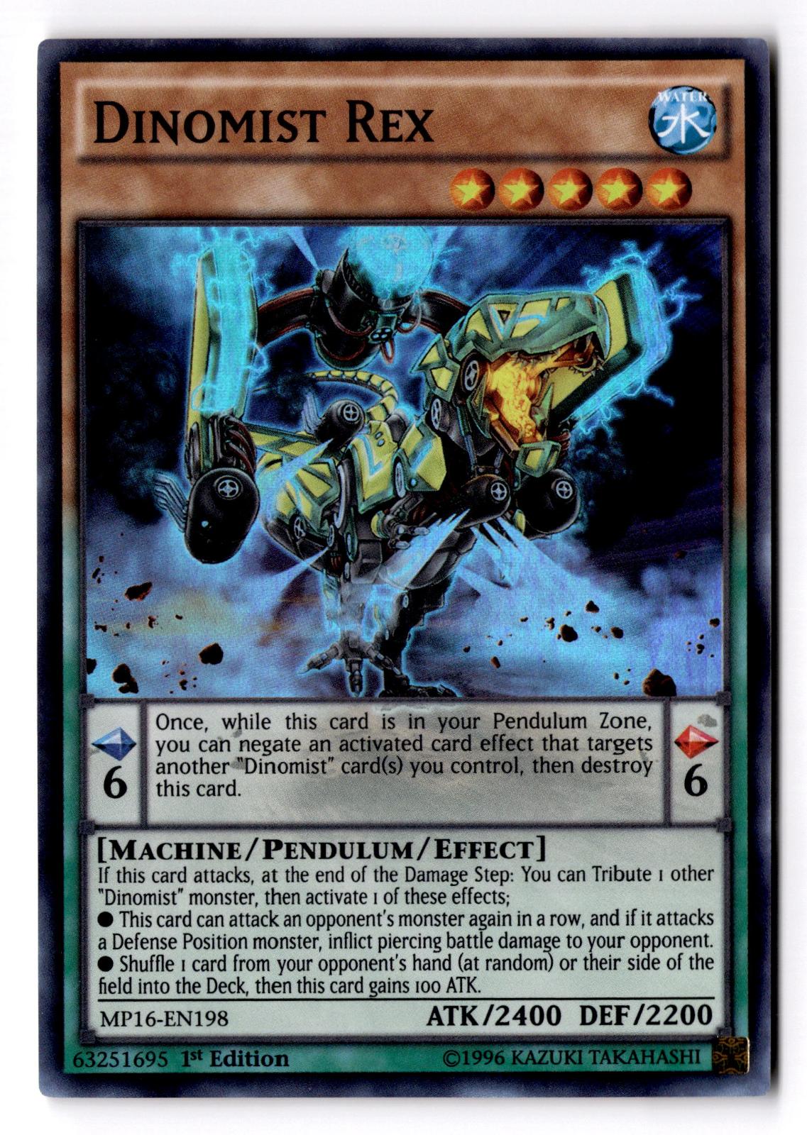 Dinomist Rex MP16-EN198 2016 Mega-Tins Mega Pack Yu-Gi-Oh Unlimited NM
