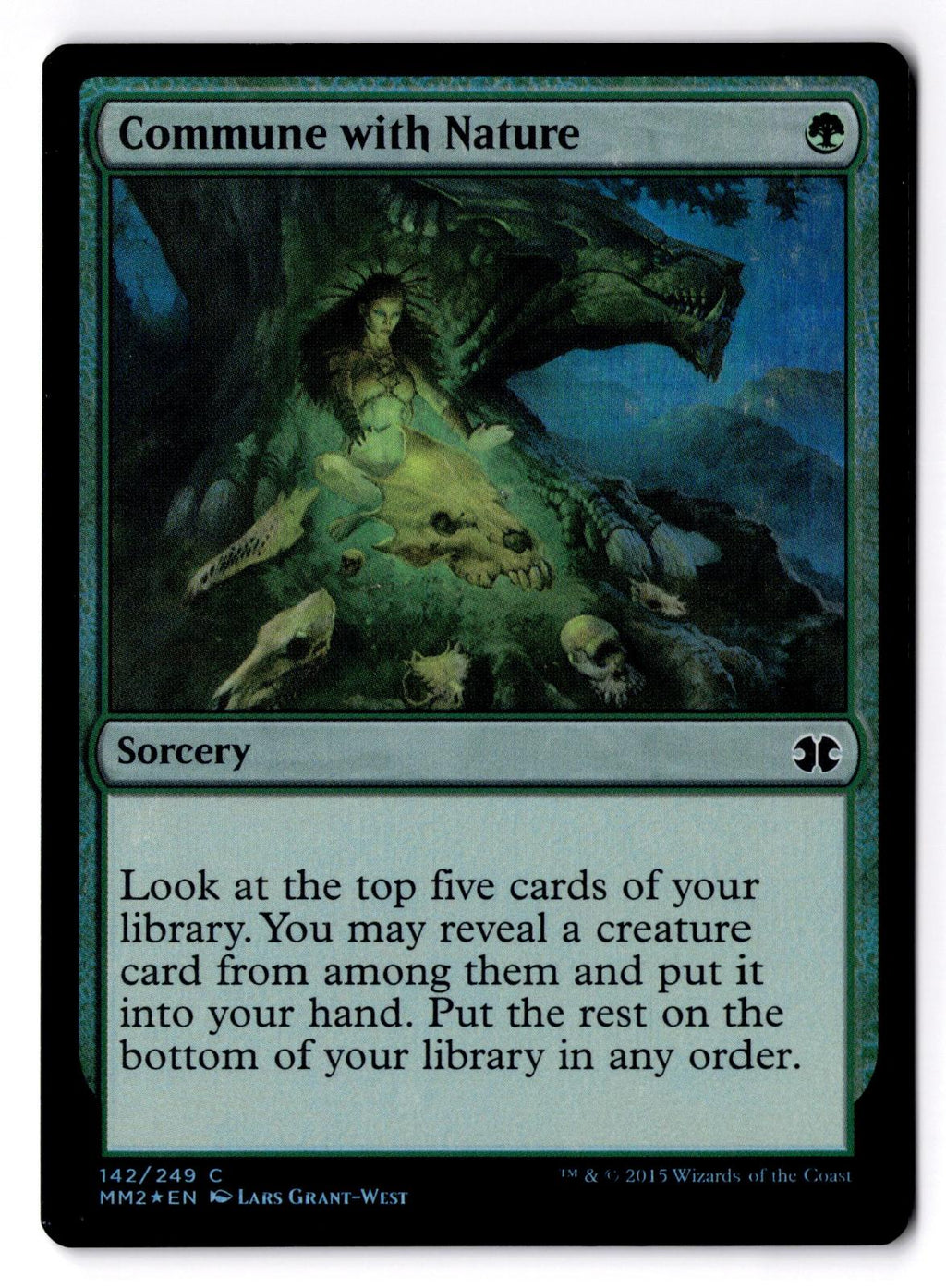 Commune with Nature 142 Common Modern Masters 2015 Magic: The Gathering Foil LP