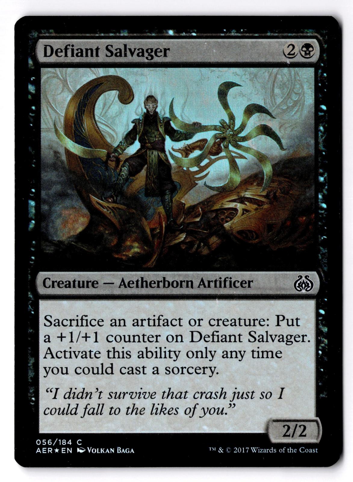 Defiant Salvager 56 Common Aether Revolt Magic: The Gathering Foil MP