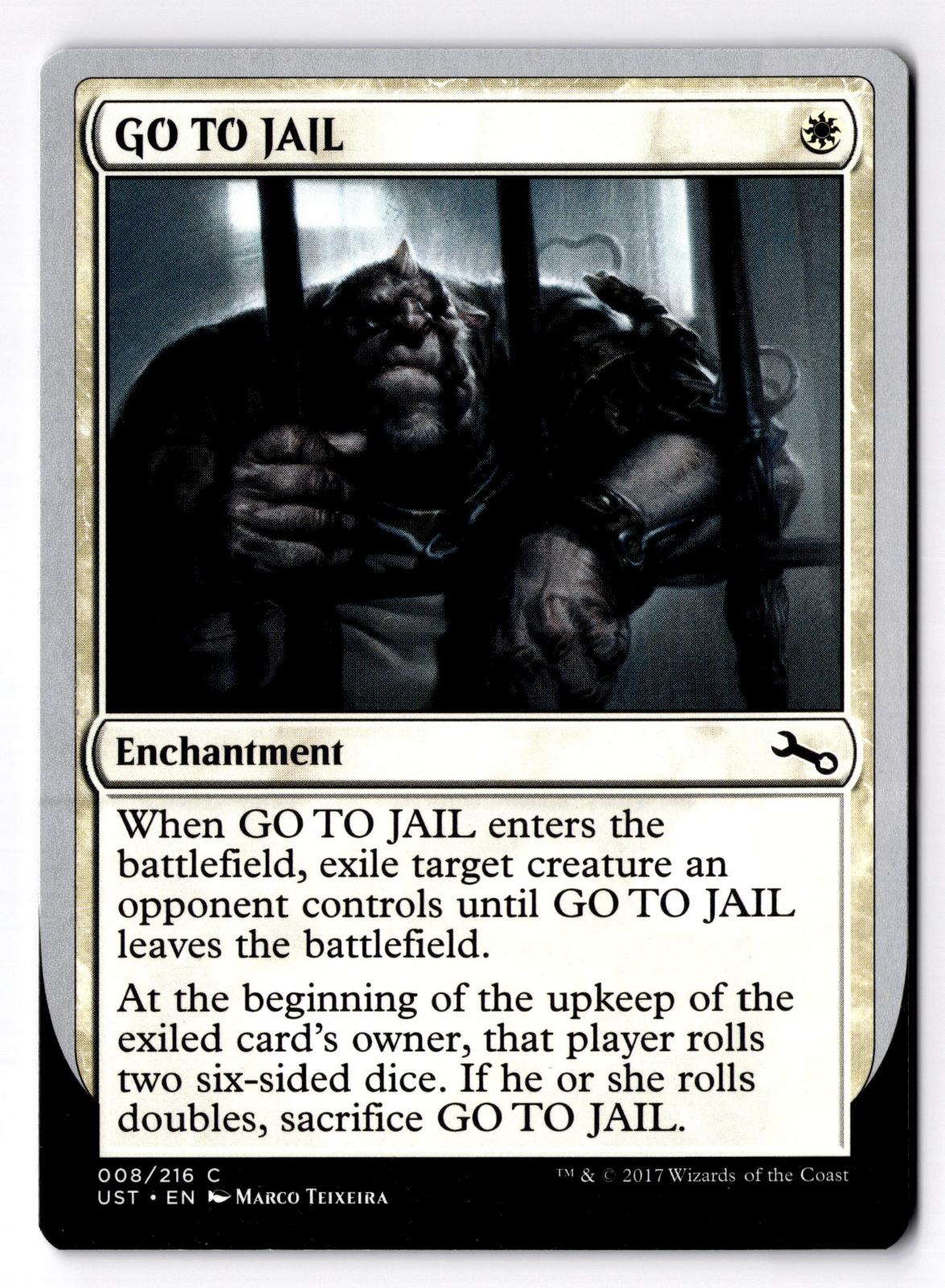 GO TO JAIL 8 Common Unstable Magic: The Gathering Lightly Played