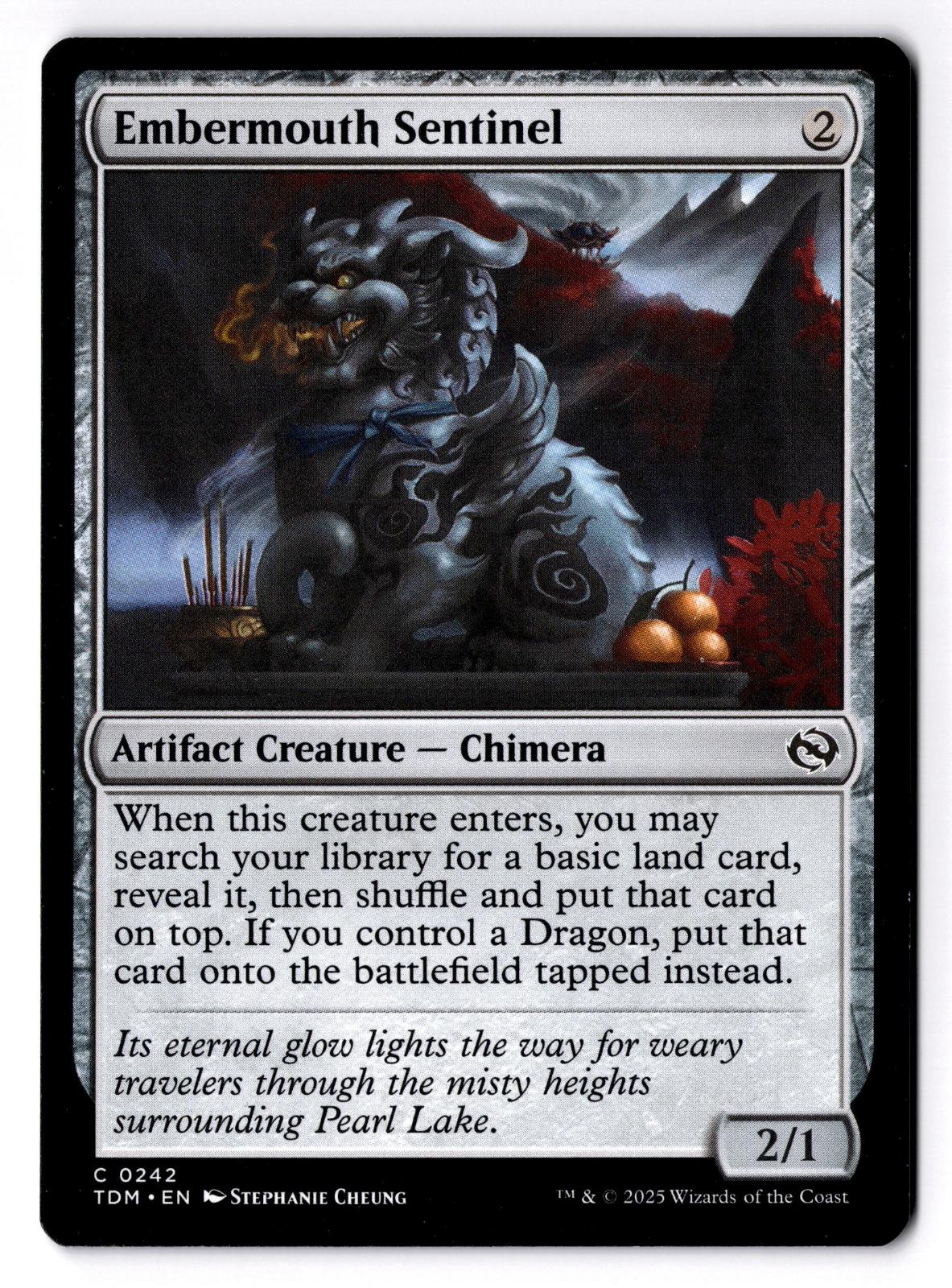 Embermouth Sentinel 242 Common Tarkir: Dragonstorm Magic: The Gathering LP
