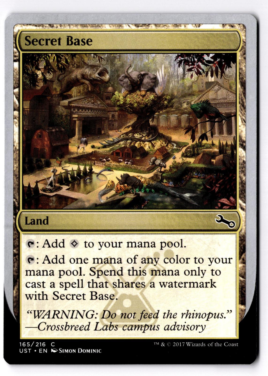 Secret Base (E) 165 Common Unstable Magic: The Gathering Lightly Played