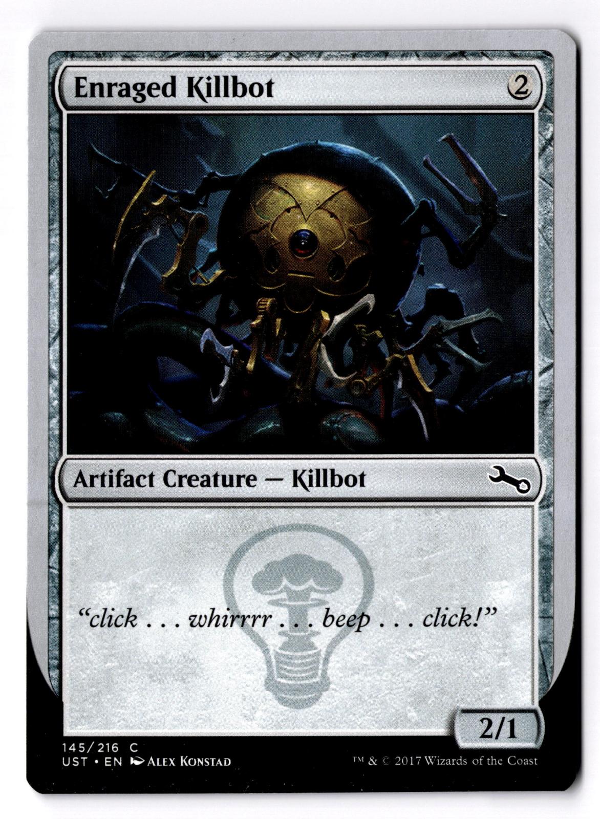 Enraged Killbot 145 Common Unstable Magic: The Gathering Lightly Played