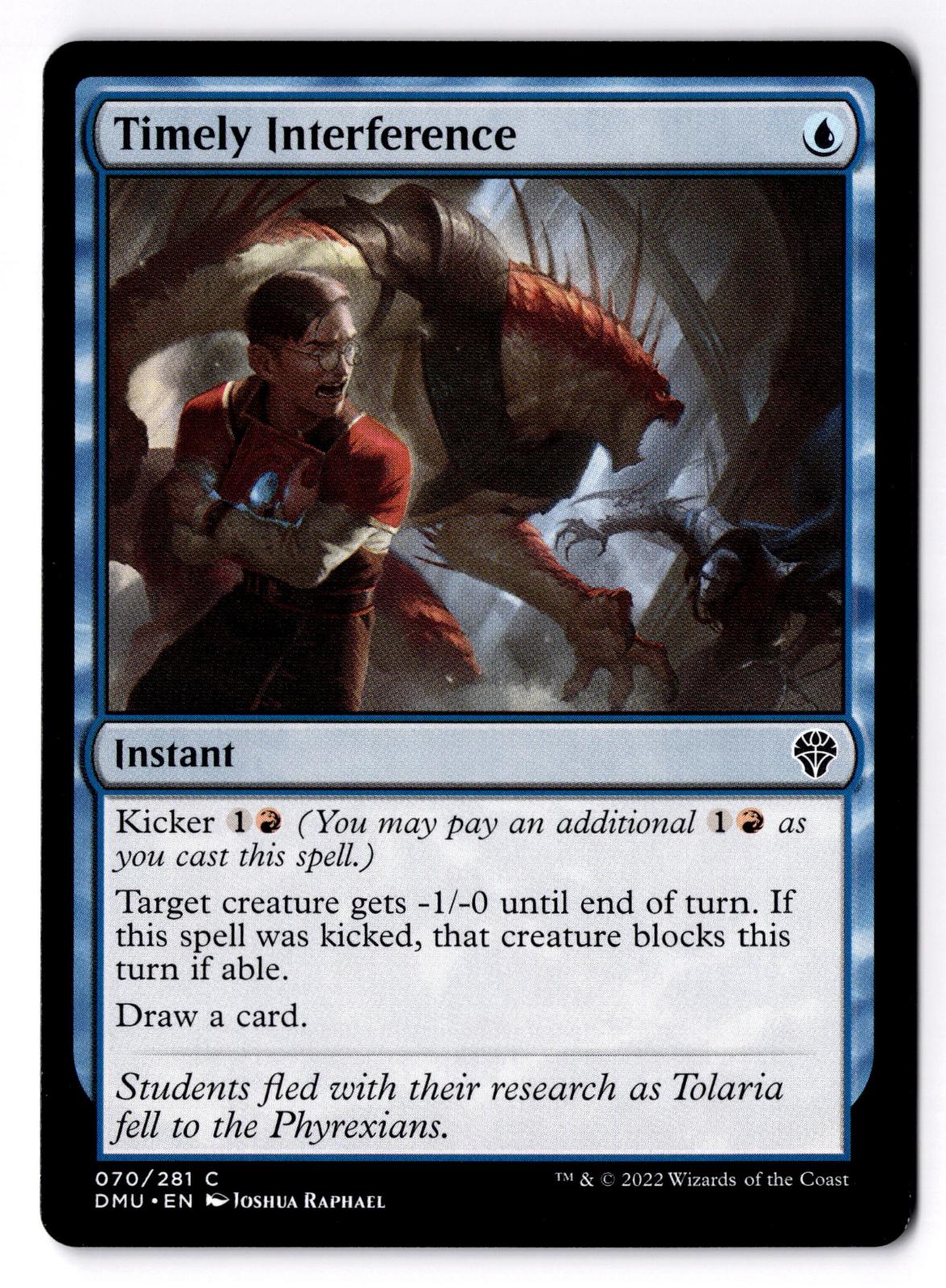 Timely Interference 70 Common Dominaria United Magic: The Gathering LP