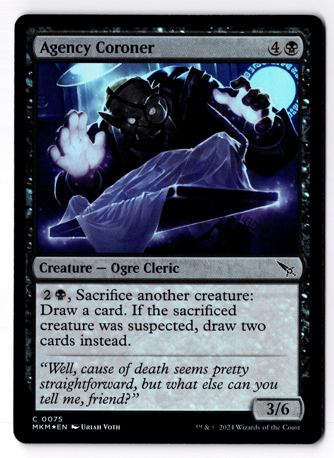 Agency Coroner 75 Common Murders at Karlov Manor Magic: The Gathering Foil LP