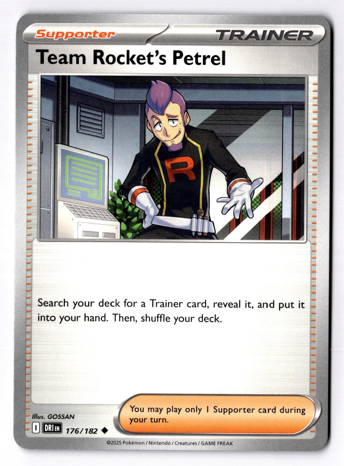 Team Rocket's Petrel 176/182 Uncommon Destined Rivals Pokemon Near Mint