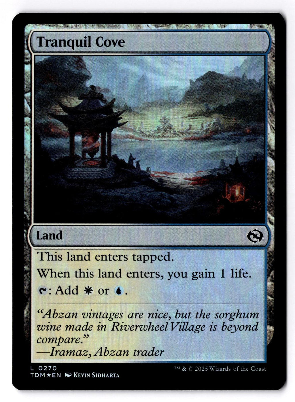 Tranquil Cove 270 Land Tarkir: Dragonstorm Magic: The Gathering Foil LP