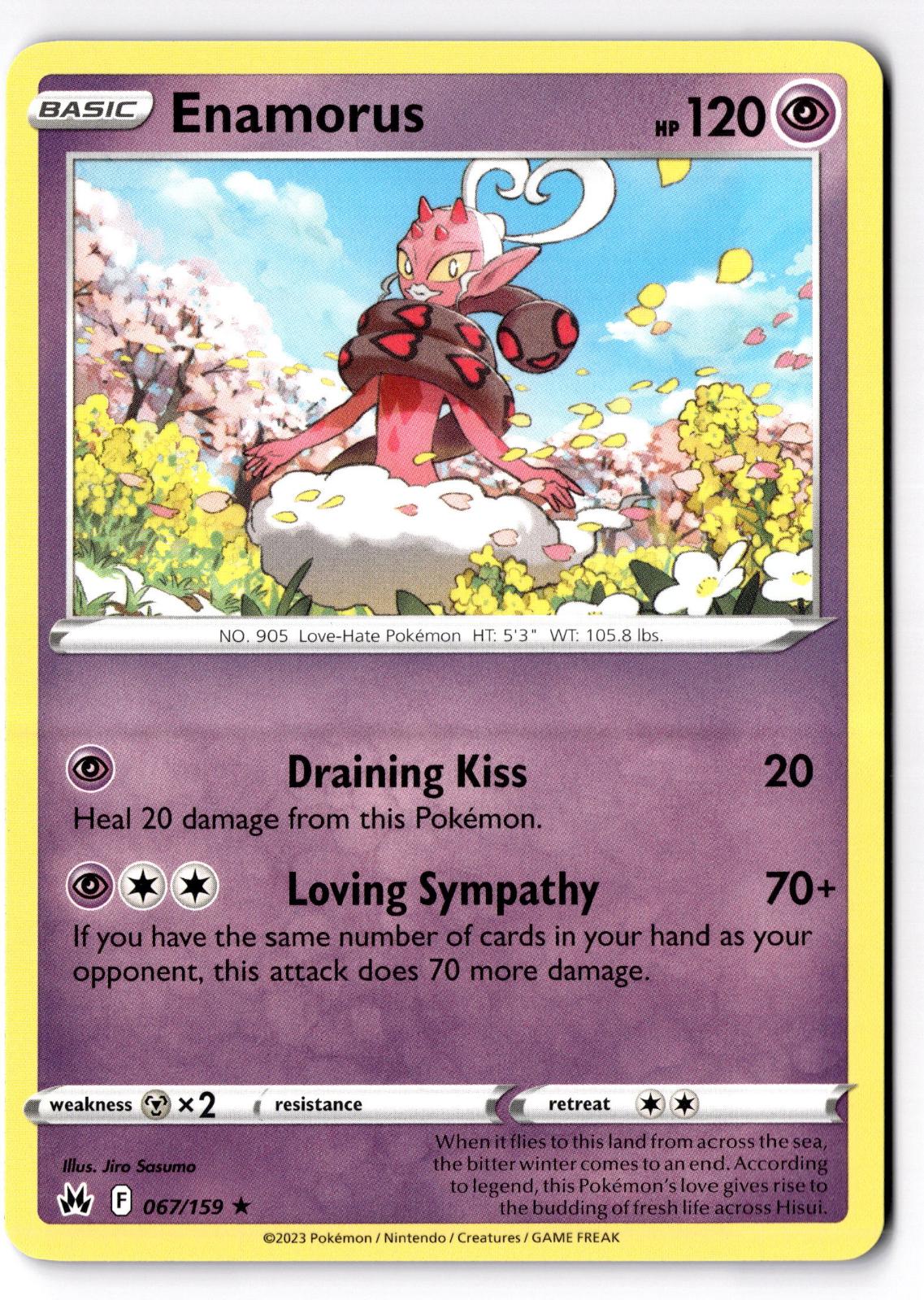 Enamorus 067/159 Rare Crown Zenith Pokemon Near Mint