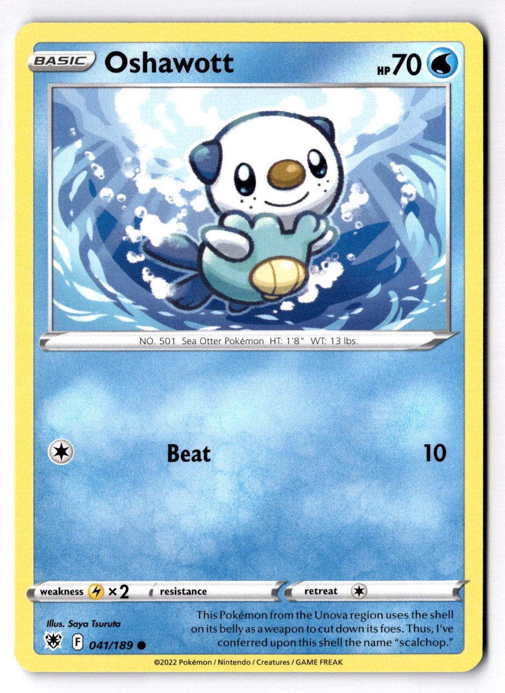 Oshawott 041/189 Common Astral Radiance Pokemon Near Mint