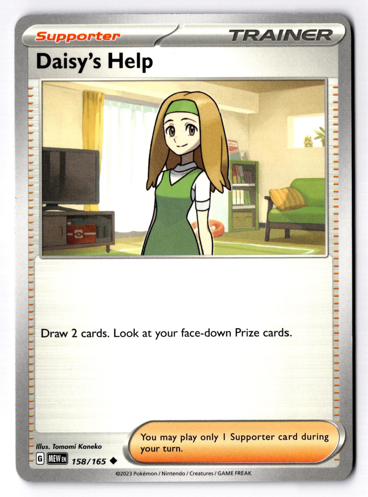 Daisy's Help 158/165 Uncommon 151 Pokemon Near Mint