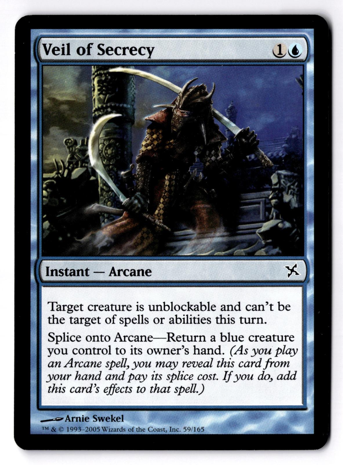 Veil of Secrecy 59 Common Betrayers of Kamigawa Magic: The Gathering MP