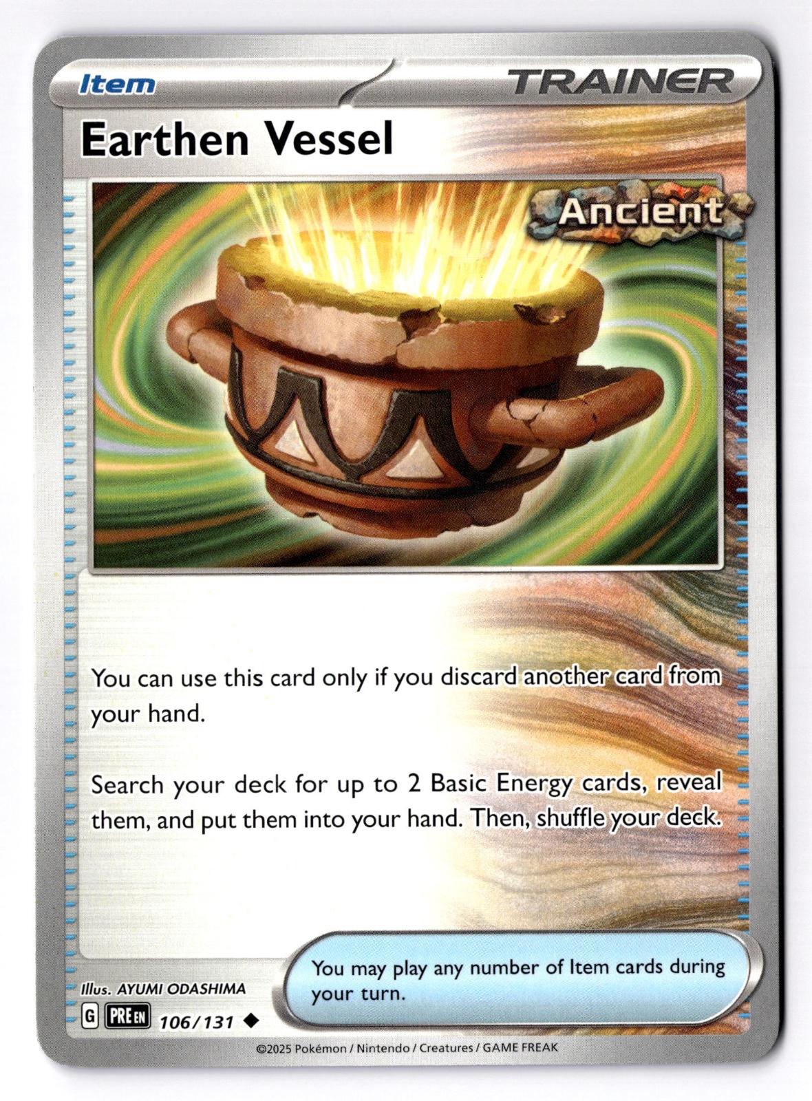 Earthen Vessel 106/131 Uncommon Prismatic Evolutions Pokemon Near Mint