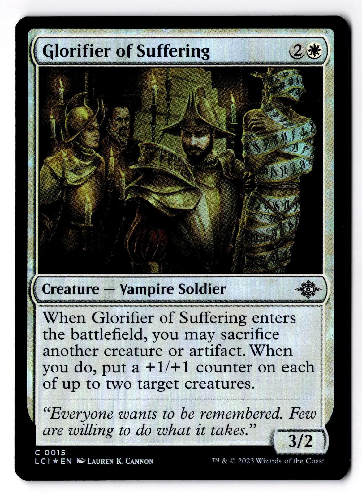 Glorifier of Suffering 15 Magic: The Gathering Foil LP