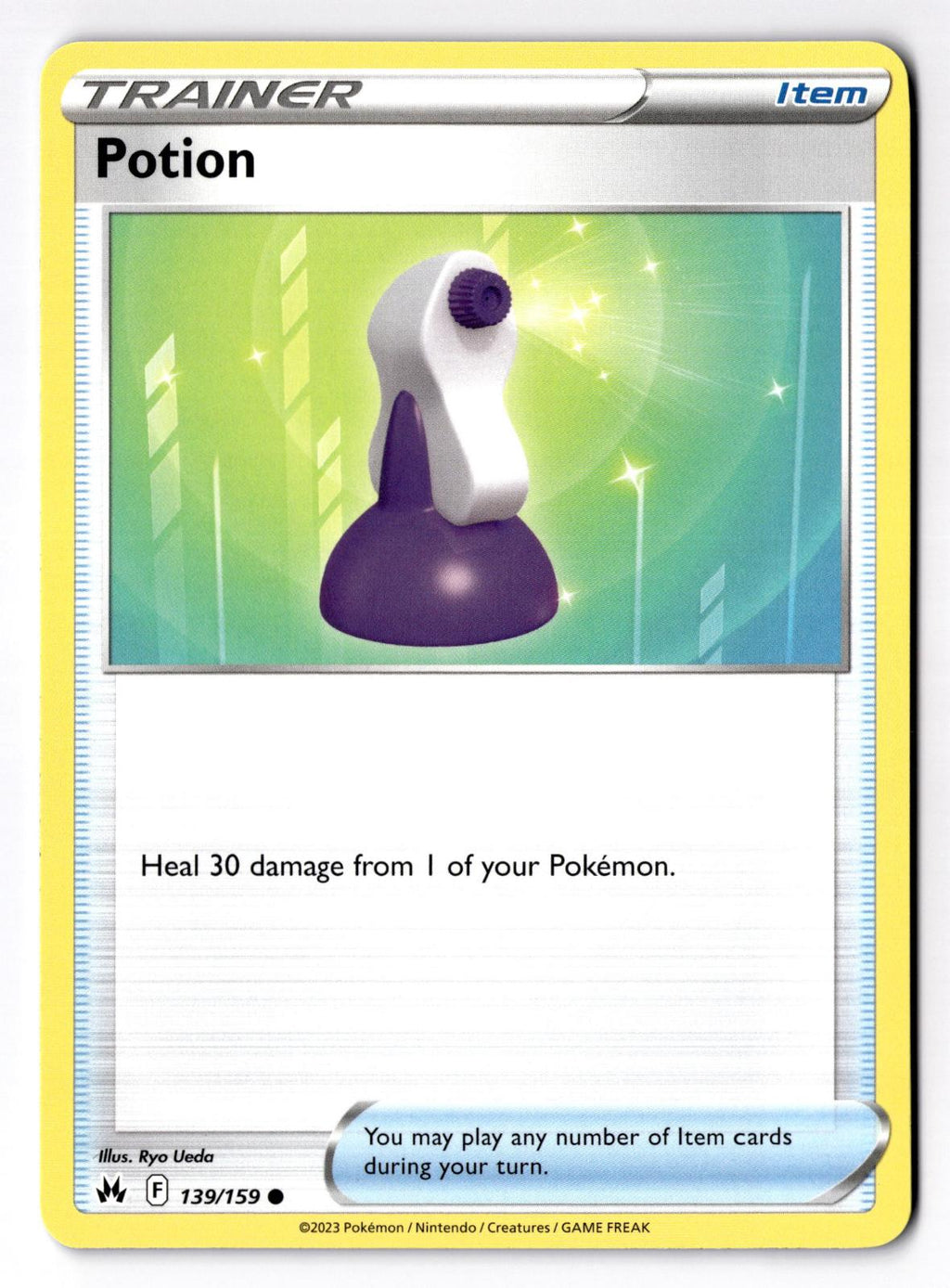 Potion 139/159 Common Crown Zenith Pokemon Lightly Played