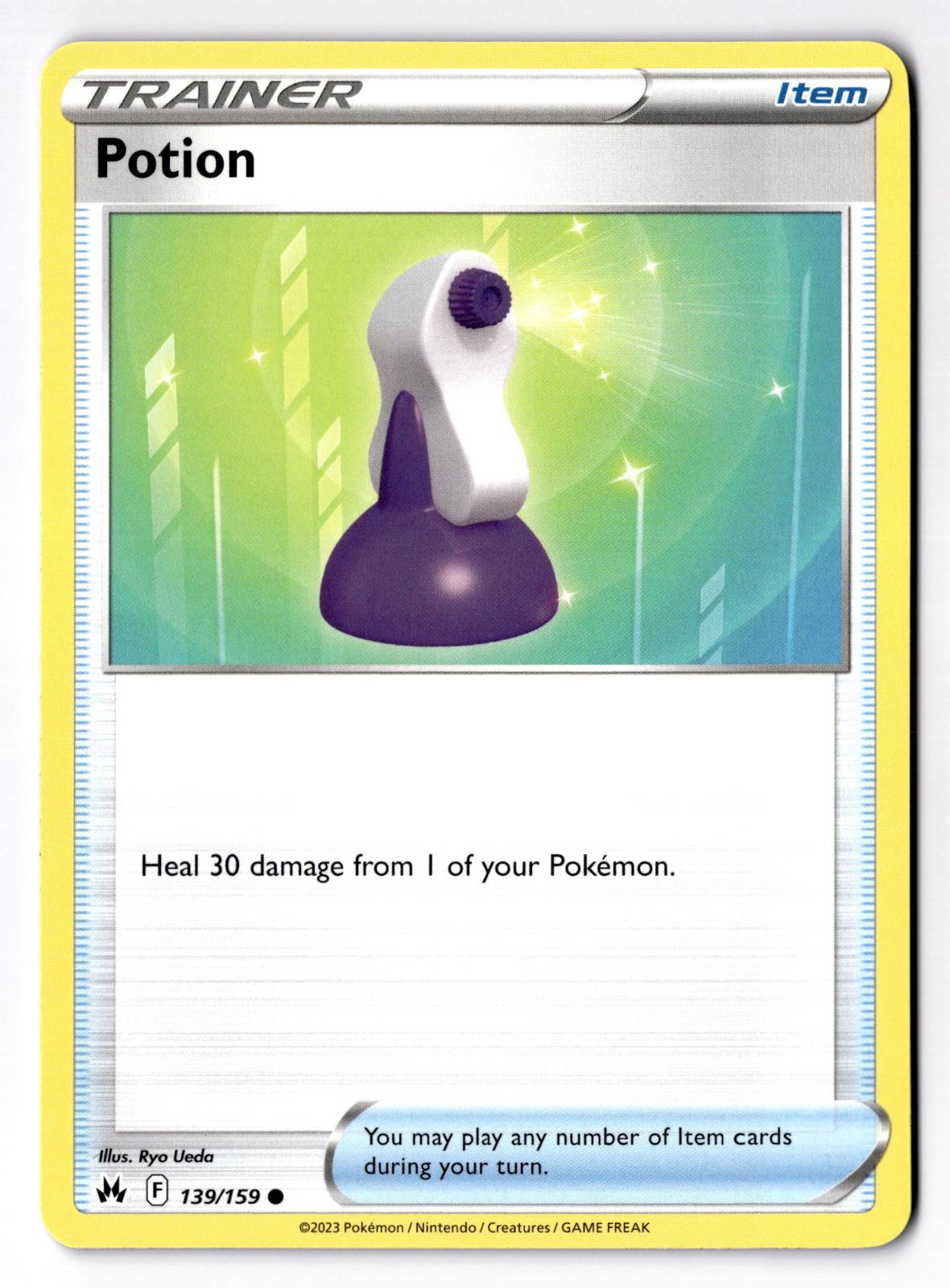 Potion 139/159 Common Crown Zenith Pokemon Lightly Played