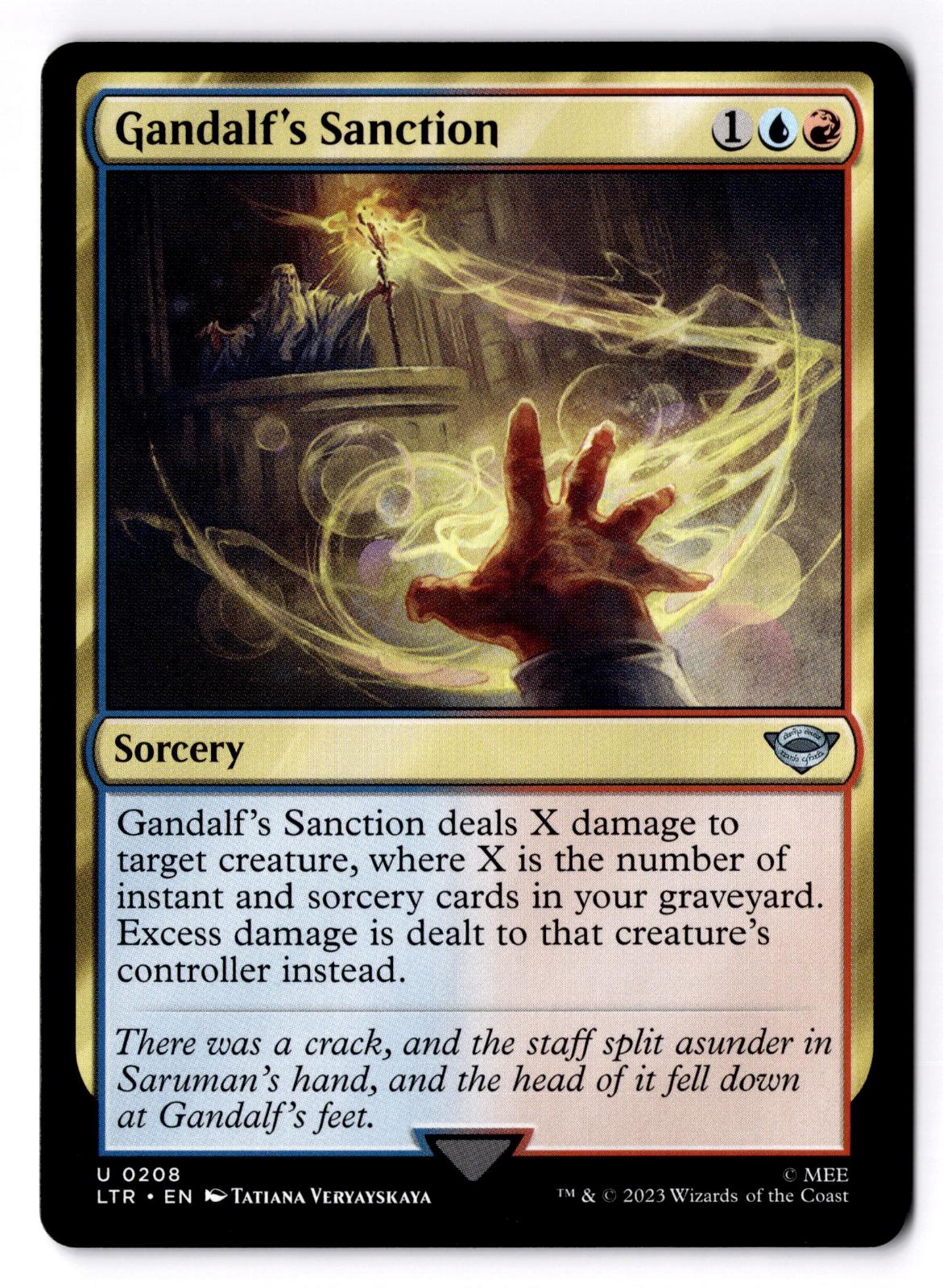 Gandalf's Sanction 208 Magic: The Gathering LP