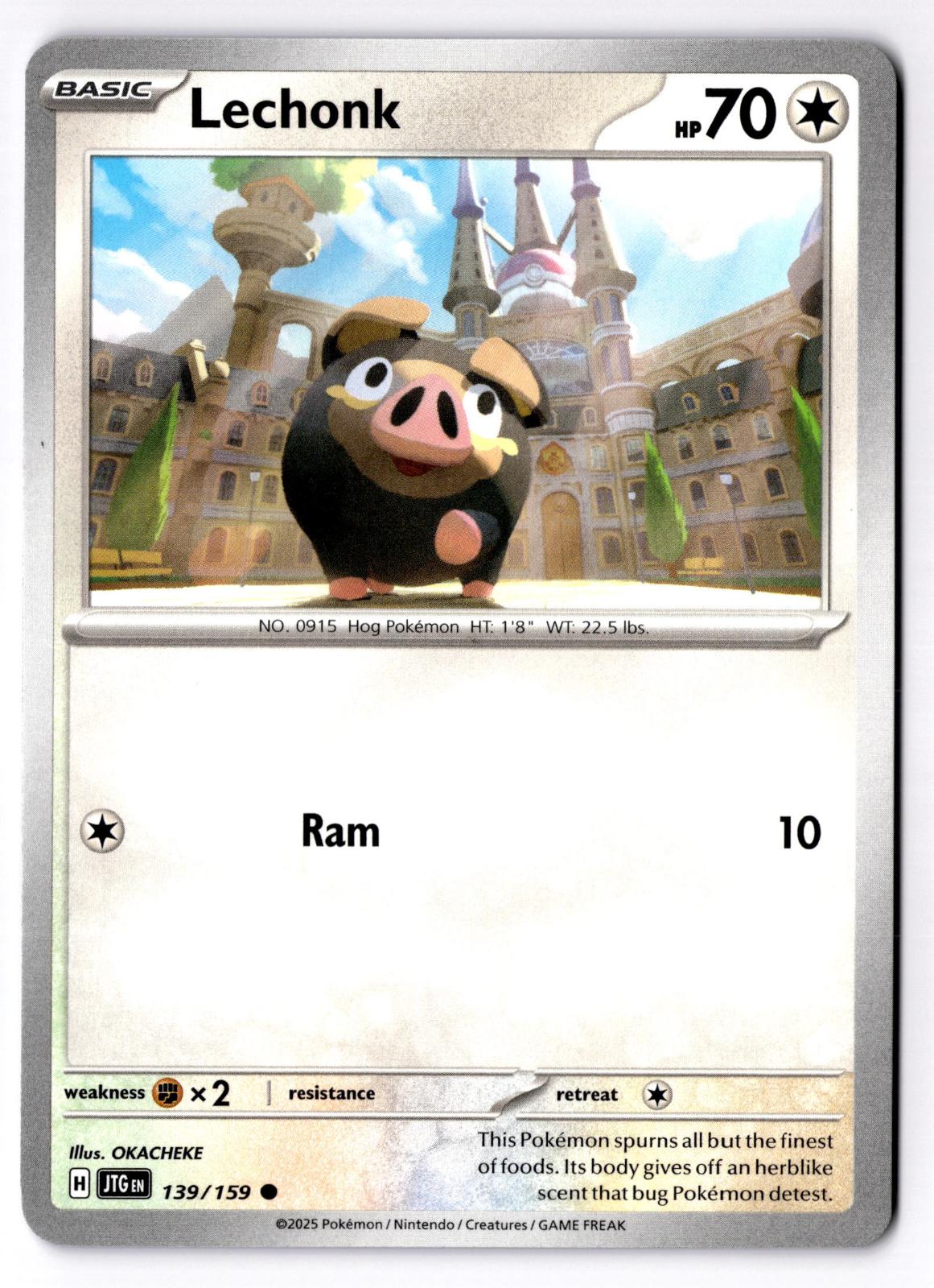 Lechonk 139/159 Common Journey Together Pokemon Near Mint