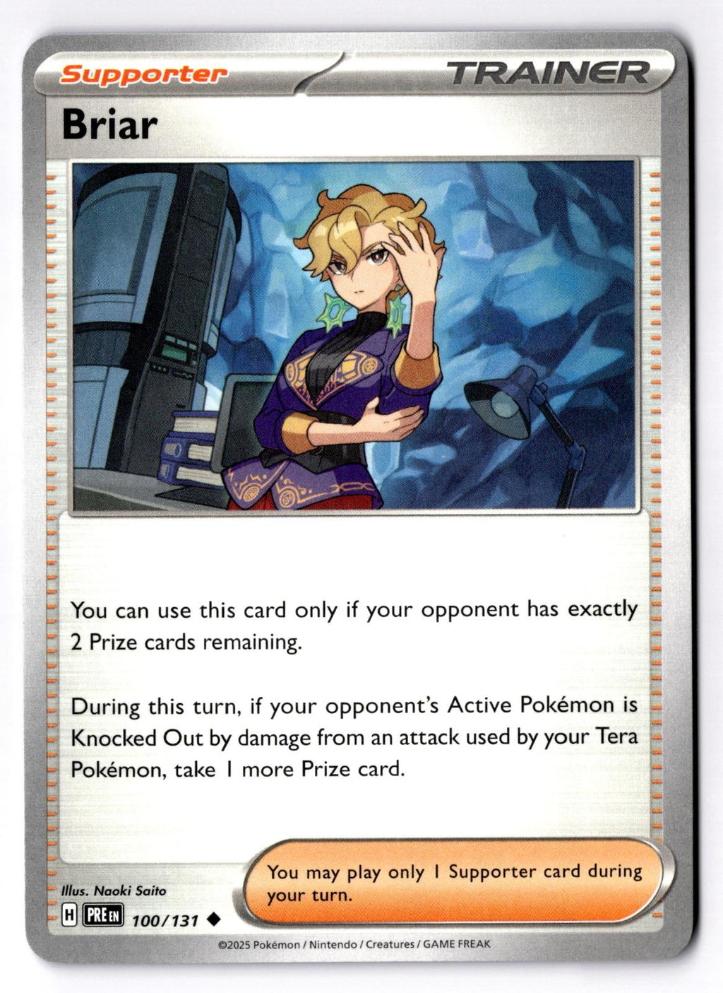 Briar 100/131 Uncommon Prismatic Evolutions Pokemon Near Mint