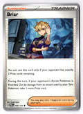 Briar 100/131 Uncommon Prismatic Evolutions Pokemon Near Mint