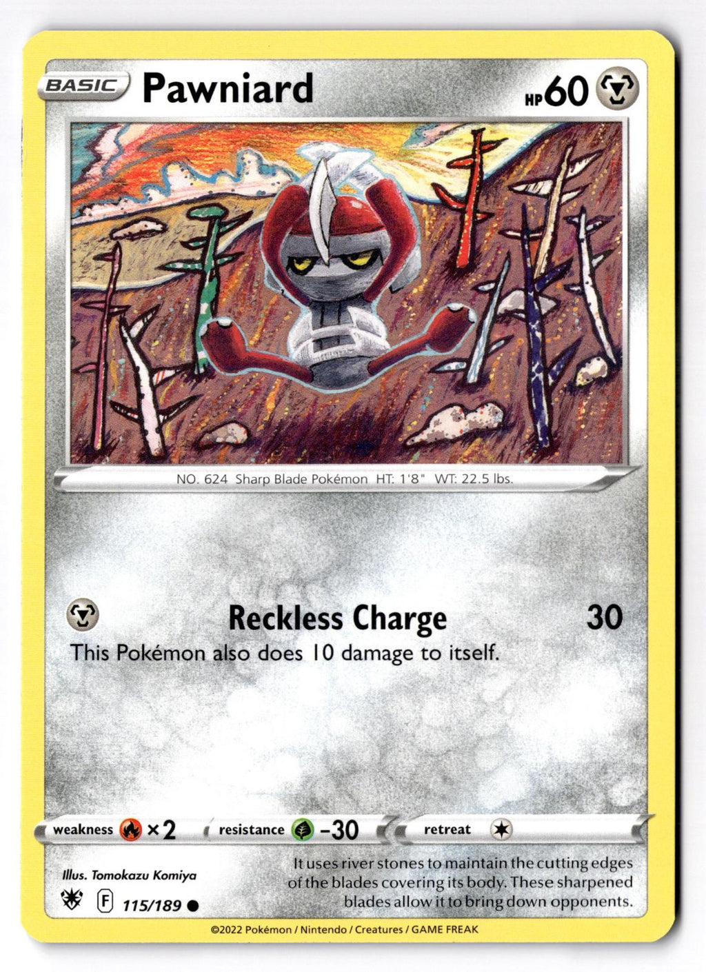 Pawniard 115/189 Common Astral Radiance Pokemon Near Mint