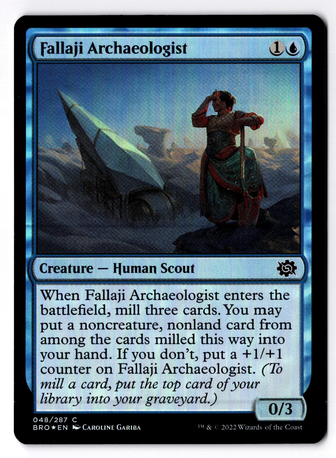 Fallaji Archaeologist 48 Common The Brothers' War Magic: The Gathering Foil LP