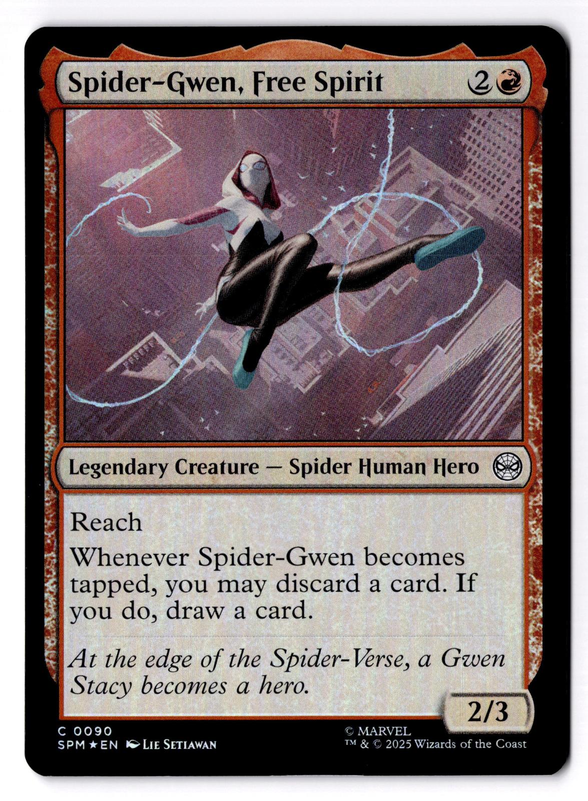 Spider-Gwen, Free Spirit 90 Marvel's Spider-Man Magic: The Gathering Foil LP