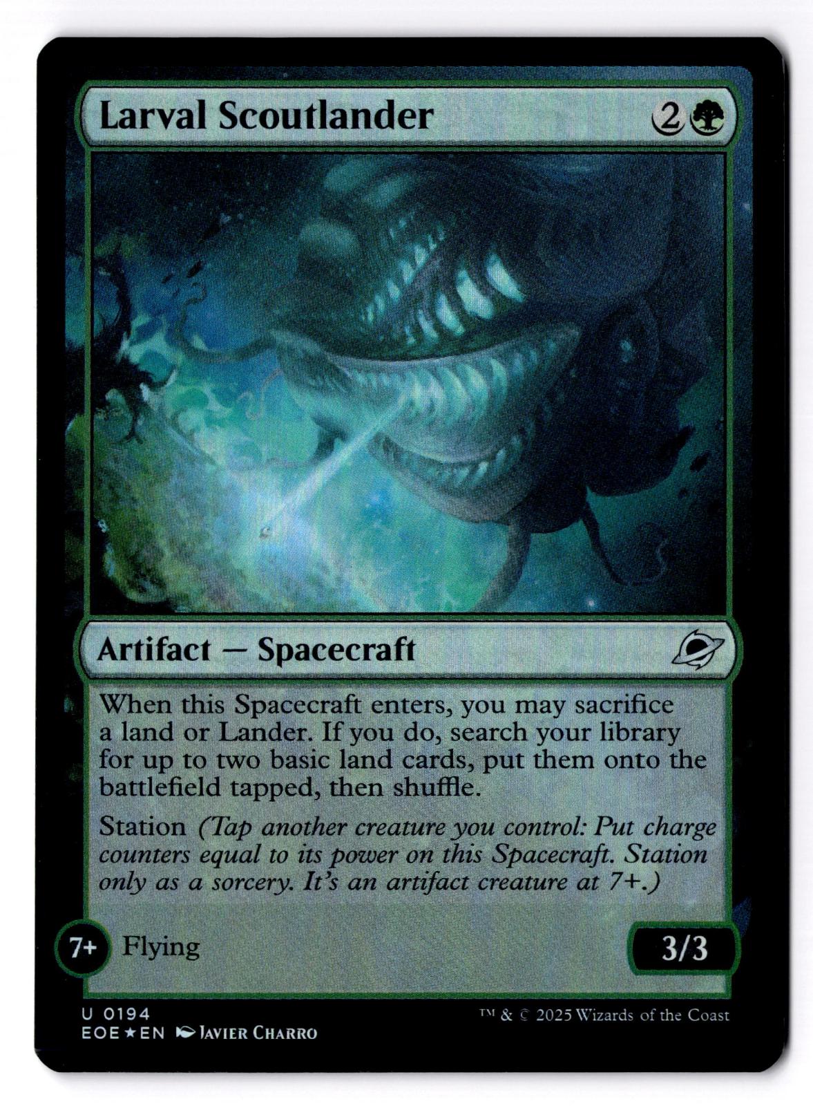 Larval Scoutlander 194 Uncommon Edge of Eternities Magic: The Gathering Foil LP