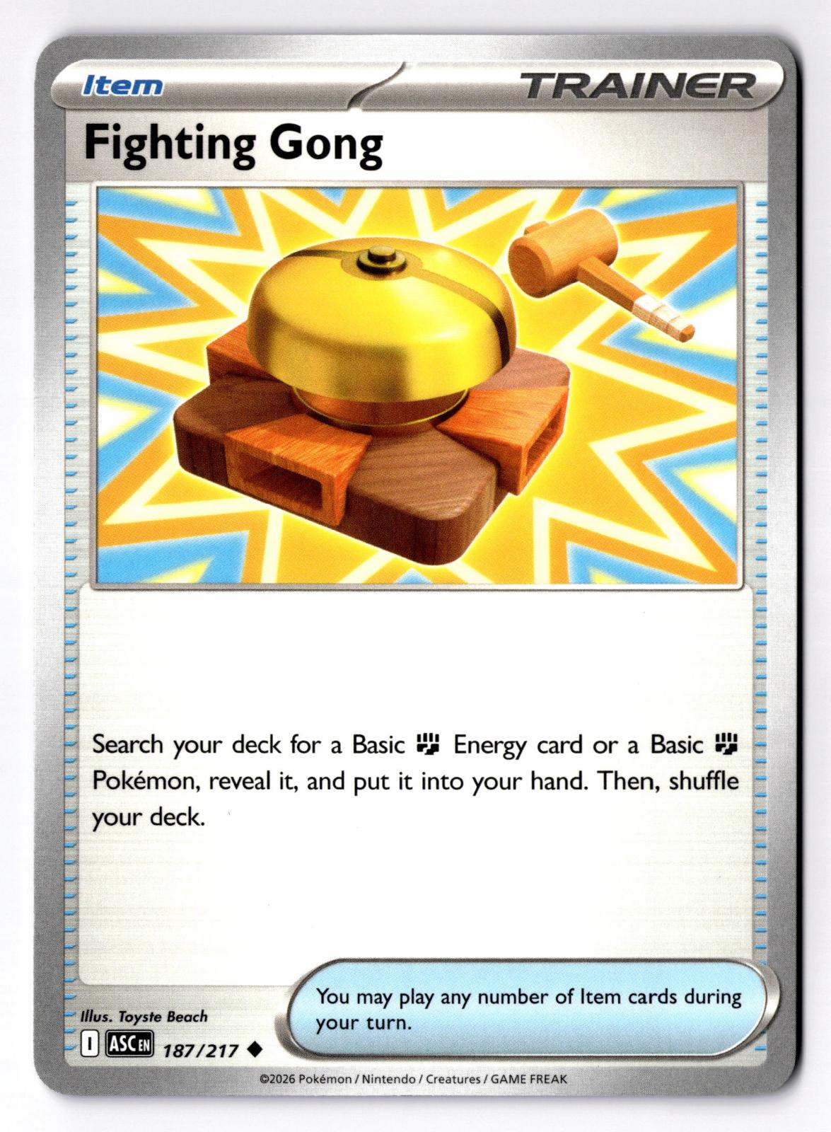 Fighting Gong 187/217 Uncommon Ascended Heroes Pokemon Near Mint