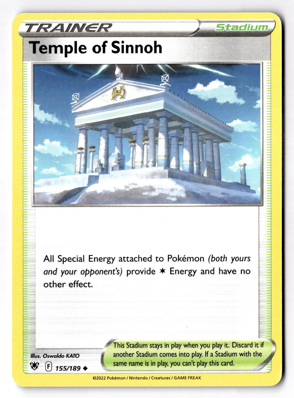 Temple of Sinnoh 155/189 Uncommon Astral Radiance Pokemon Near Mint