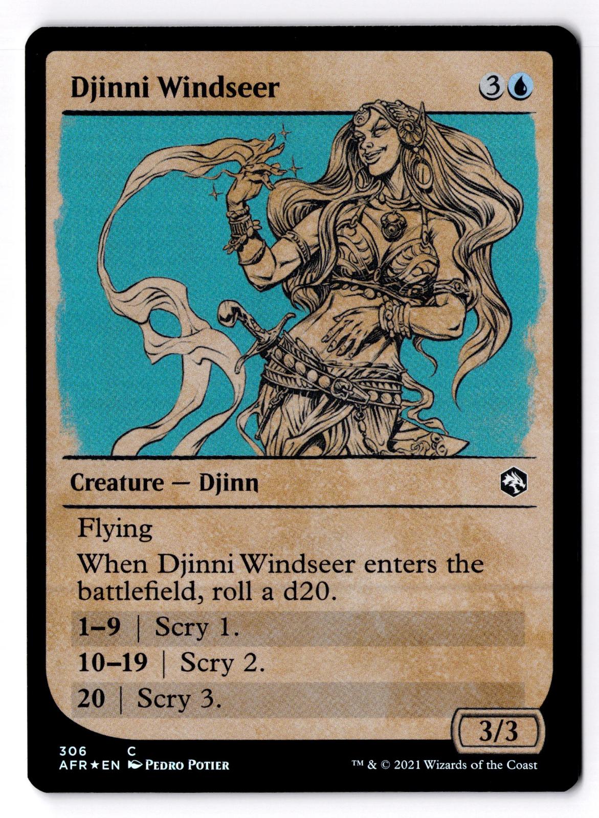 Djinni Windseer (Showcase) 306 Adventures in the Forgotten Realms Foil LP