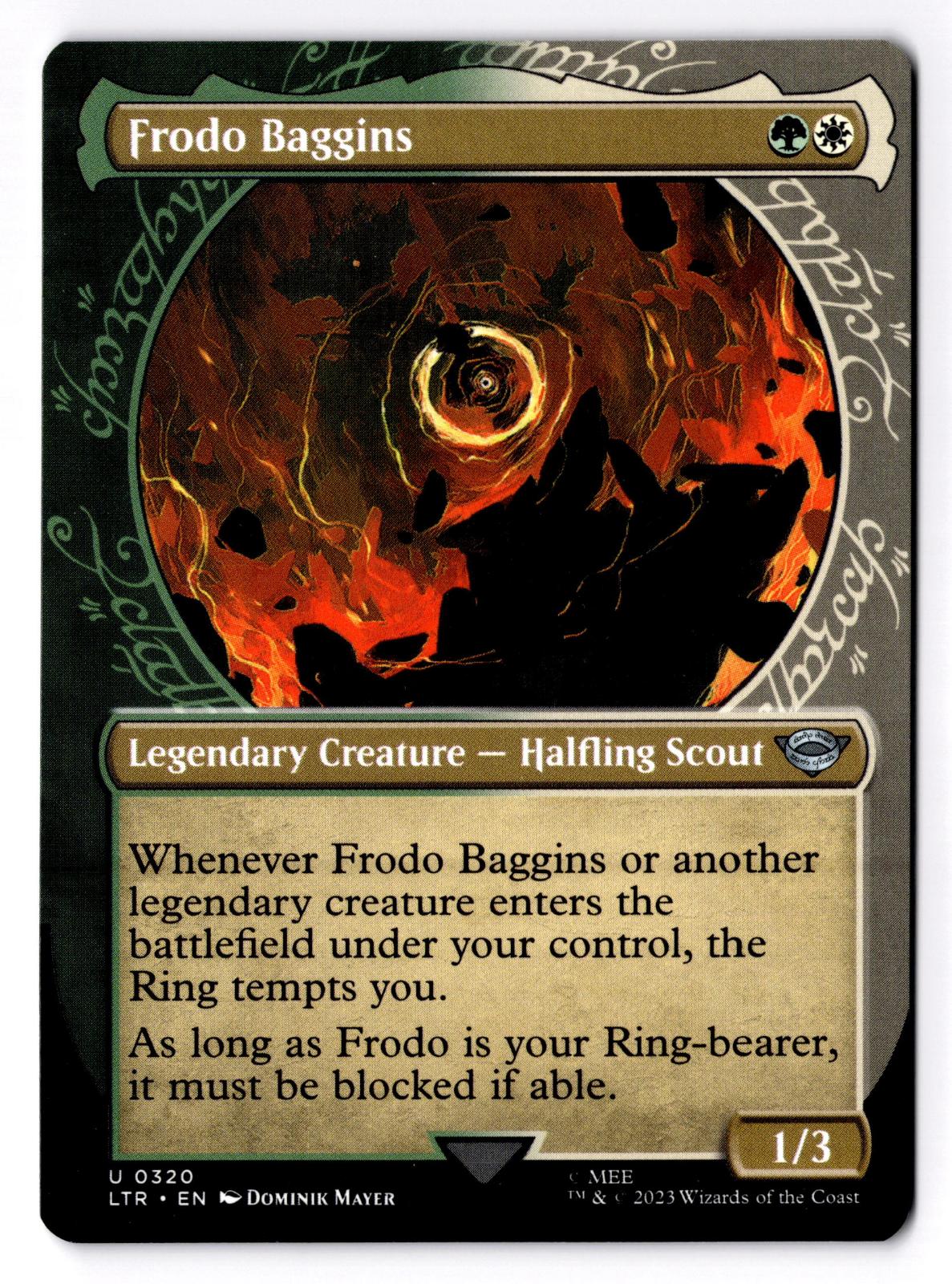 Frodo Baggins (Showcase) 320 The Lord of the Rings Magic: The Gathering LP
