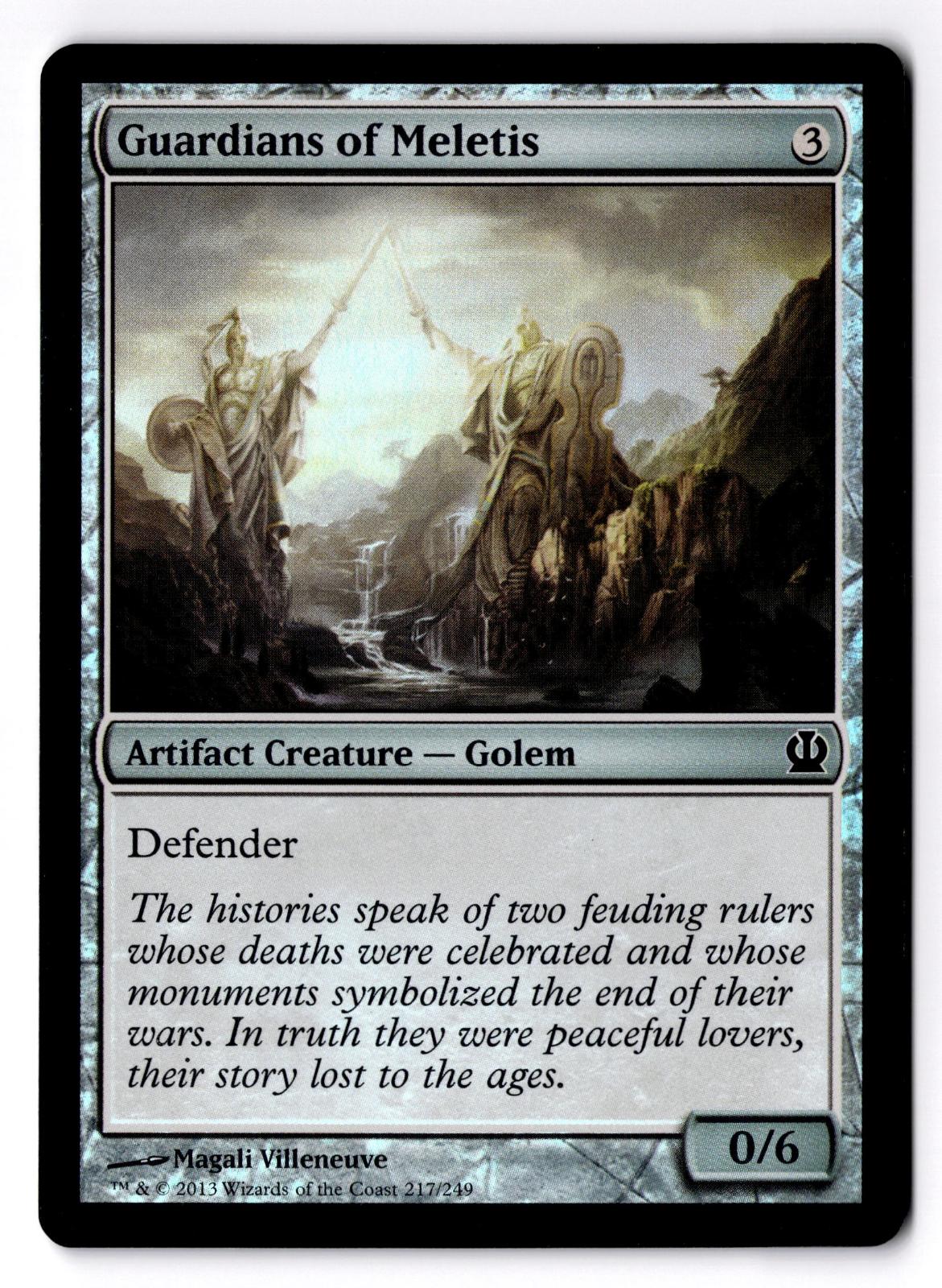 Guardians of Meletis 217 Common Theros Magic: The Gathering Foil Lightly Played