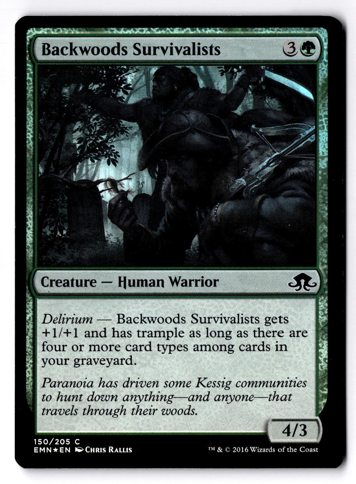 Backwoods Survivalists 150 Common Eldritch Moon Magic: The Gathering Foil LP
