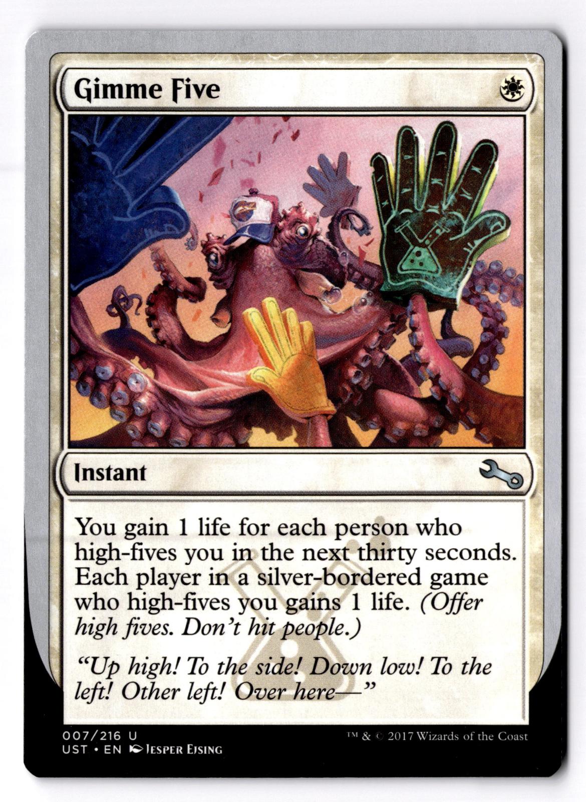 Gimme Five 7 Uncommon Unstable Magic: The Gathering Lightly Played
