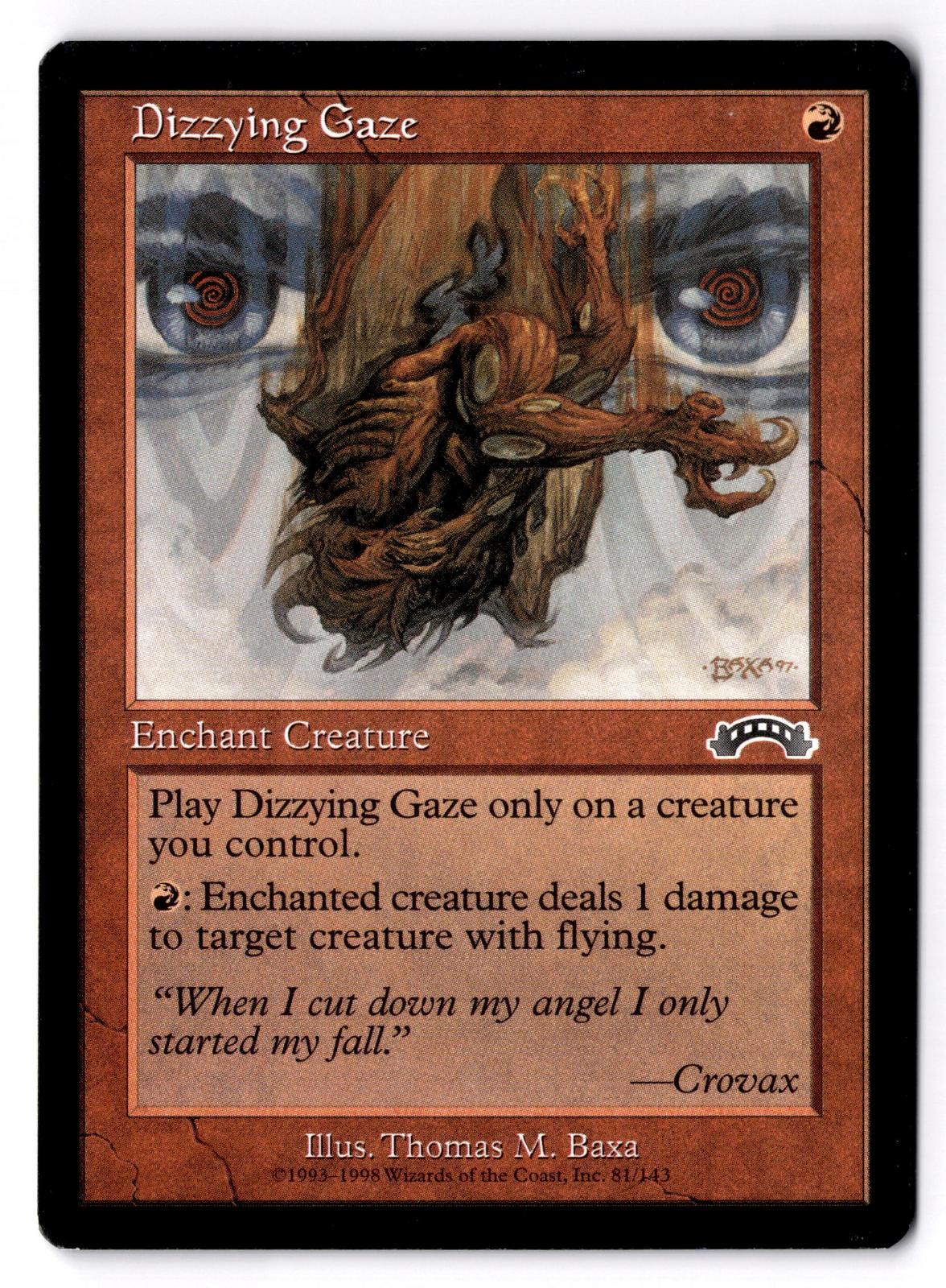 Dizzying Gaze 81 Common Exodus Magic: The Gathering Moderately Played