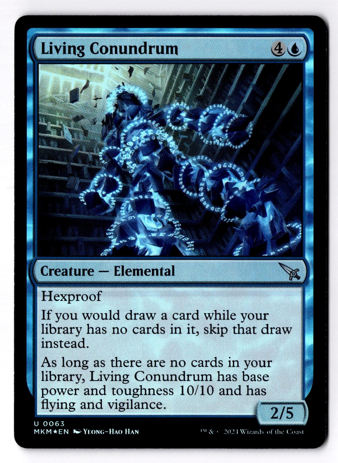 Living Conundrum 63 Murders at Karlov Manor Magic: The Gathering Foil LP