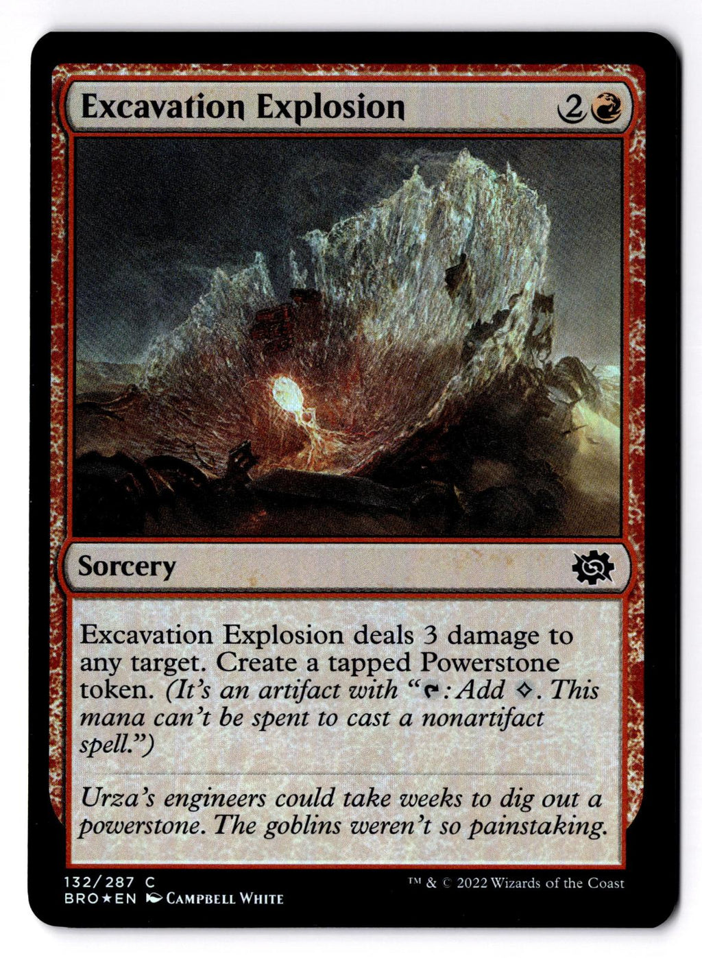 Excavation Explosion 132 Common The Brothers' War Magic: The Gathering Foil LP
