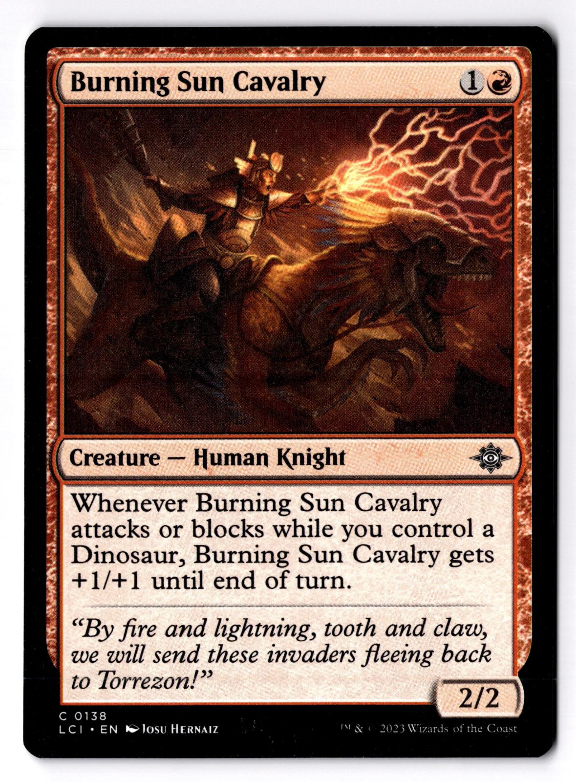 Burning Sun Cavalry 138 The Lost Caverns of Ixalan Magic: The Gathering LP