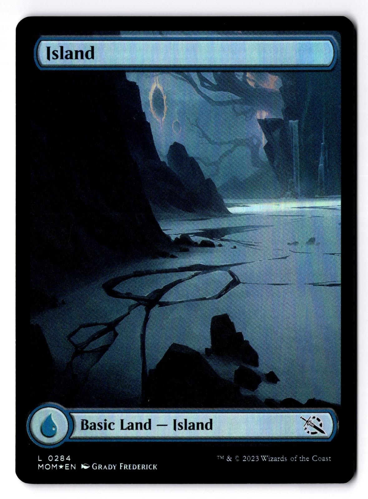 Island (0284) 284 Land March of the Machine Magic: The Gathering Foil LP