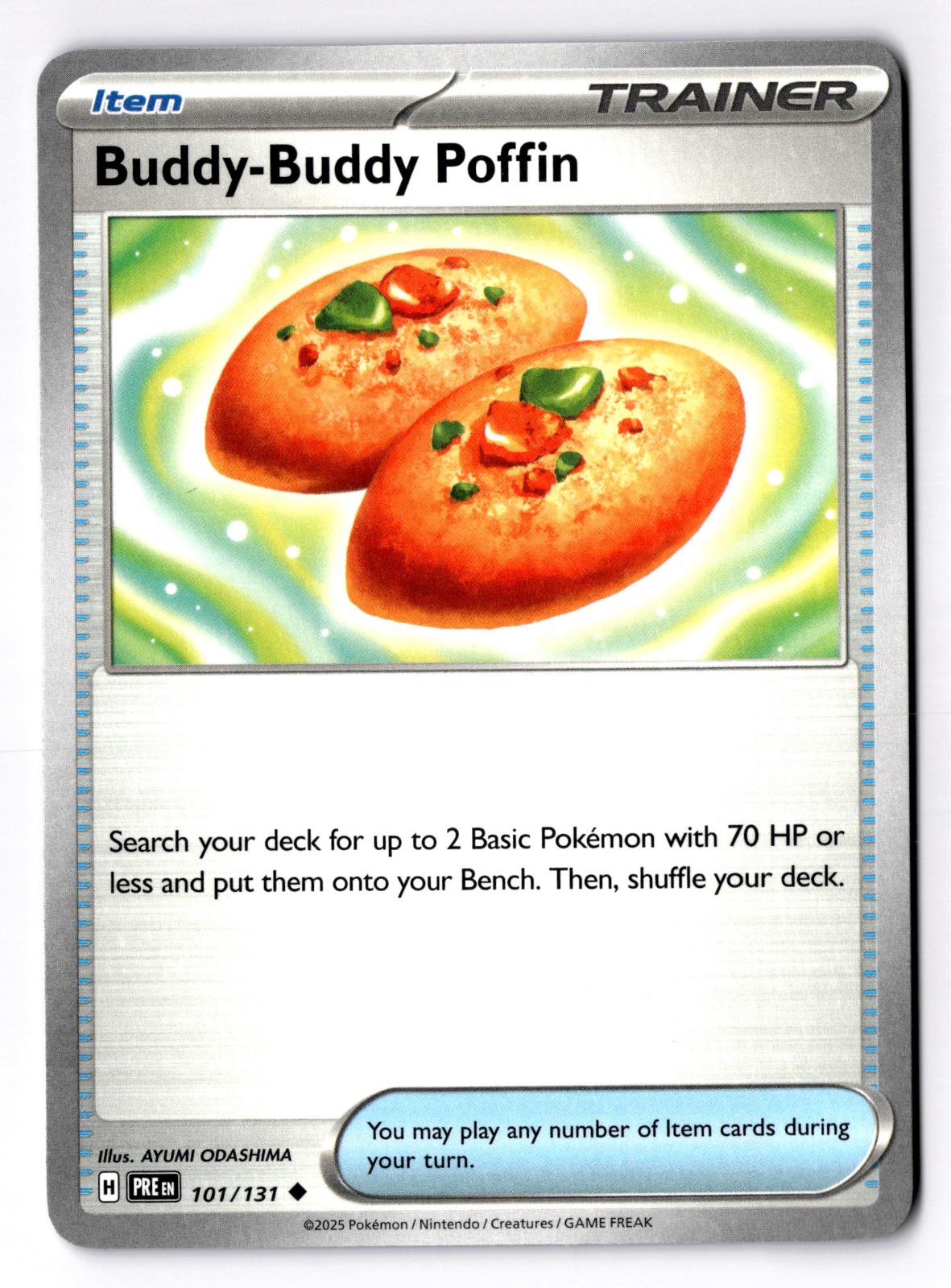 Buddy-Buddy Poffin 101/131 Uncommon Prismatic Evolutions Pokemon Near Mint